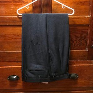 Men's Zanella black 38/30 pleated/cuffed pants